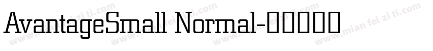 AvantageSmall Normal字体转换
